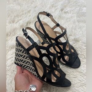 Aquatalia Vero Cuoio Wedges Sandal - Size 9